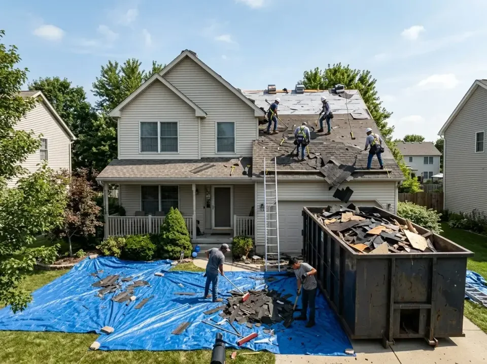 roof-replacement-debris-remova-004 — frequently asked questions, Cheapest Dumpster Rentals in Lake Bluff, IL